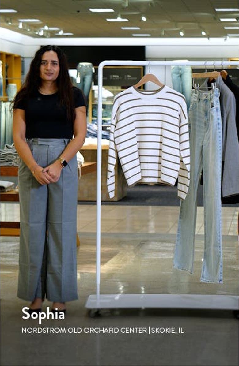 x Cella Jane Stripe Front Seam Sweater, sales video thumbnail