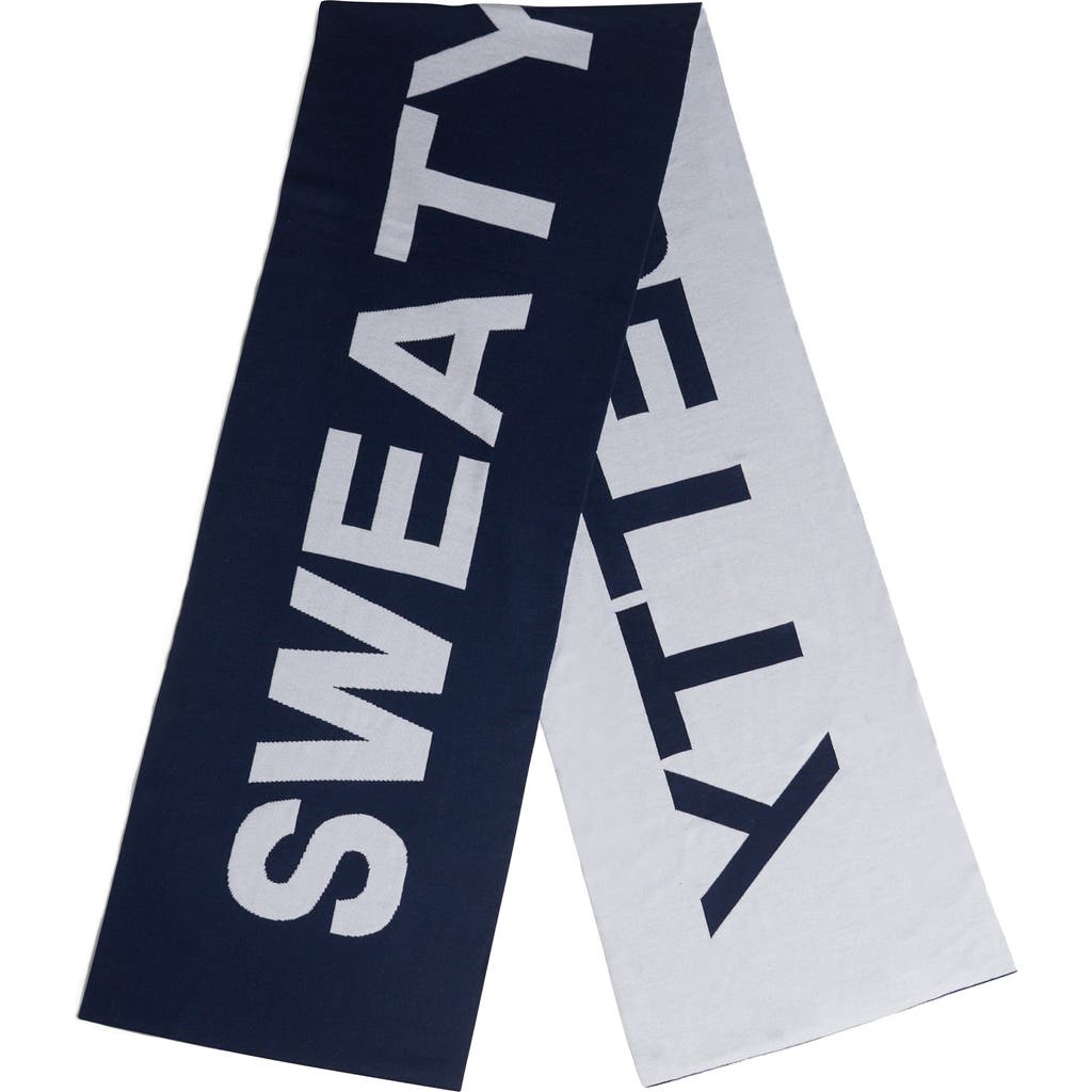 Sweaty Betty 25th Anniversary Logo Scarf in Navy Blue  product