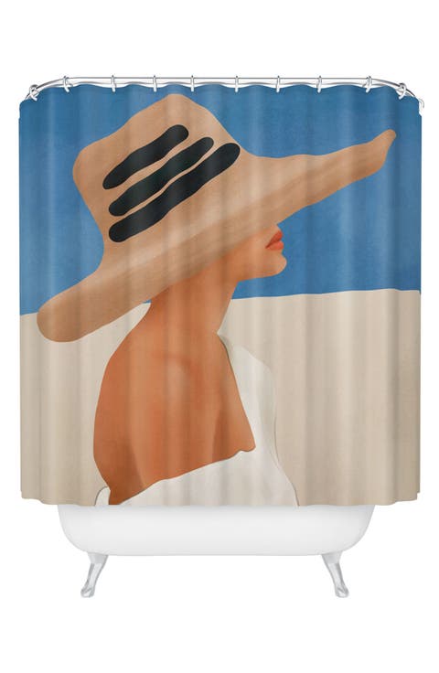 Summer Hat Shower Curtain