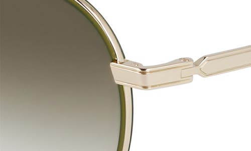 Paul Smith Mabley 53mm Gradient Round Sunglasses In 715 Gold/green