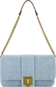 True Religion Denim Brass Hardware Flap