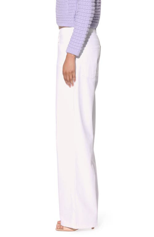 Shop Walter Baker Elena Wide Leg Jeans In White