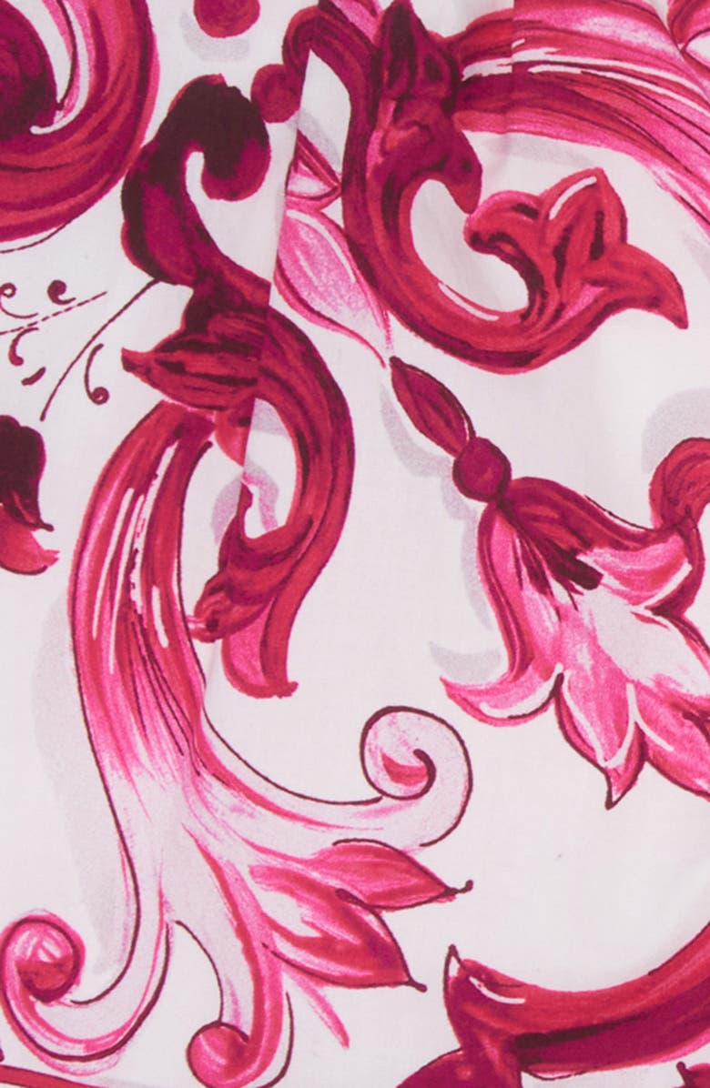 Dolce&Gabbana Kids' Majolica Print Cotton Shorts, Alternate, color, 