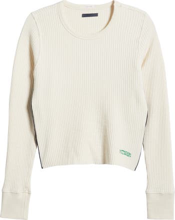 高評価！ MOTHER Nordstrom | Top Rib Crop Bitty Itty The カットソー(長袖/七分)
