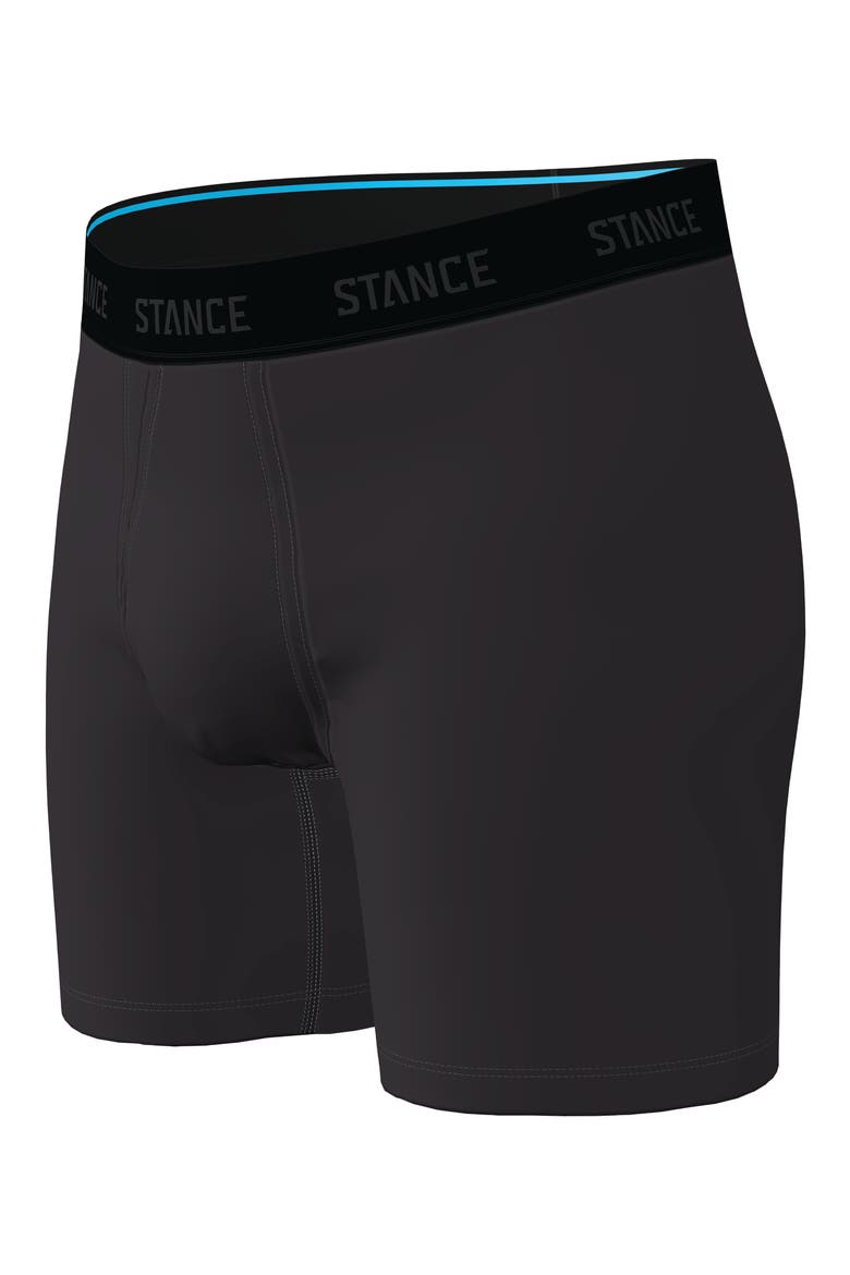 Men's Regulation Solid Boxer Briefs, Main, color, BLACK