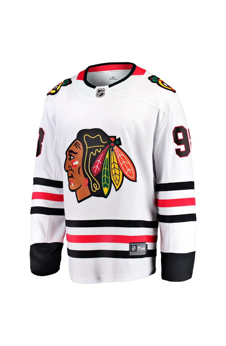 FANATICS Men's Fanatics Connor Bedard White Chicago Blackhawks Away Premier Breakaway Player Jersey, Alternate, color, 