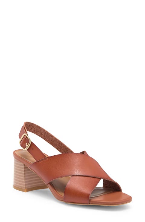 Lyon Block Heel Slingback Sandal (Women)