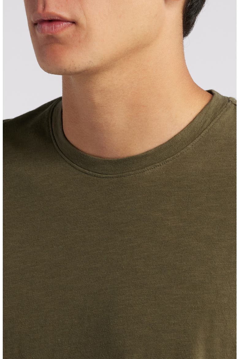 Lived In Slub Jersey Crewneck T-Shirt, Alternate, color, OLIVE NIGHT