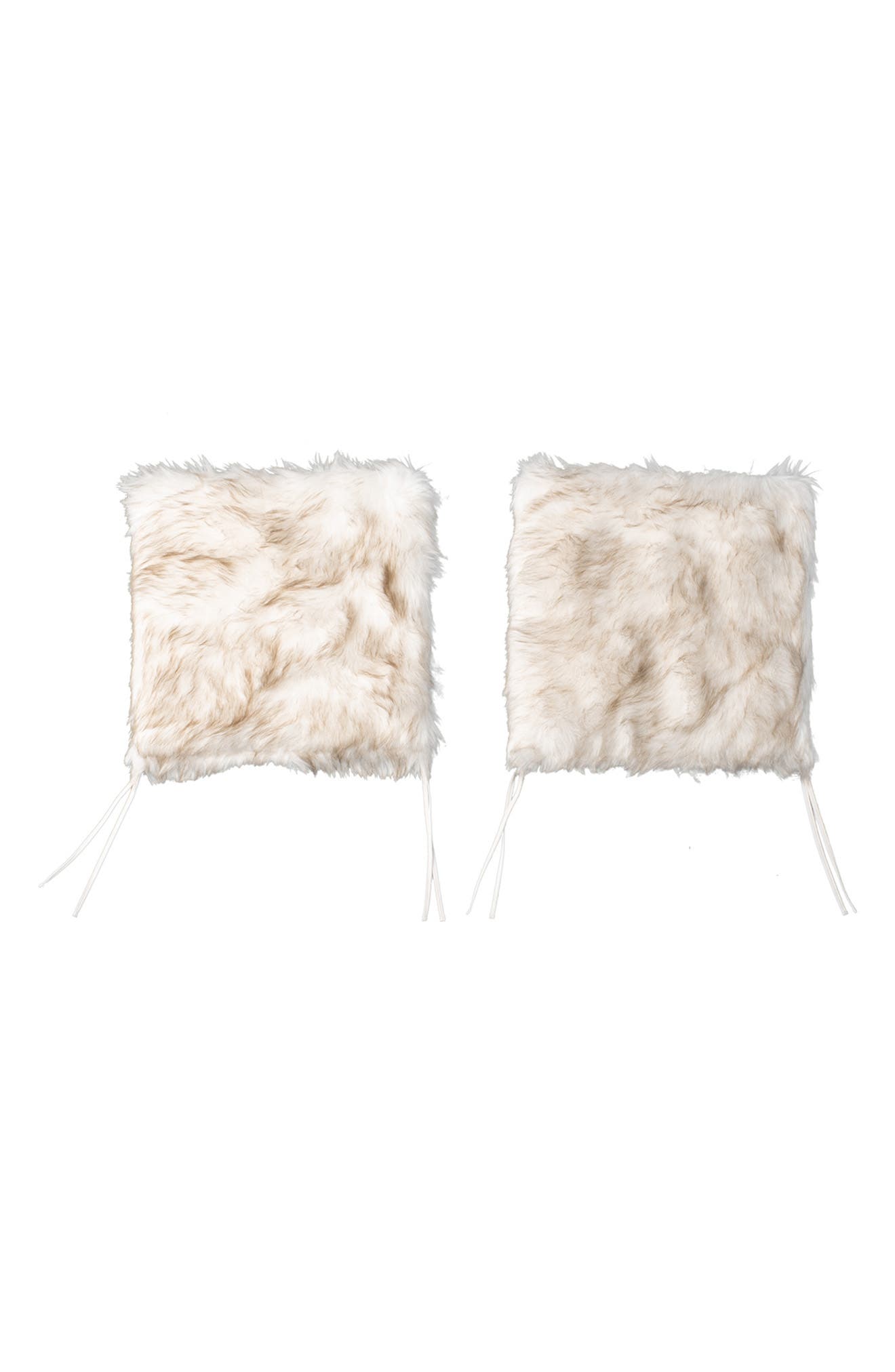 Laredo Set of 2 Faux Fur Seat Cushions