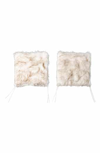 Laredo Set of 2 Faux Fur Seat Cushions