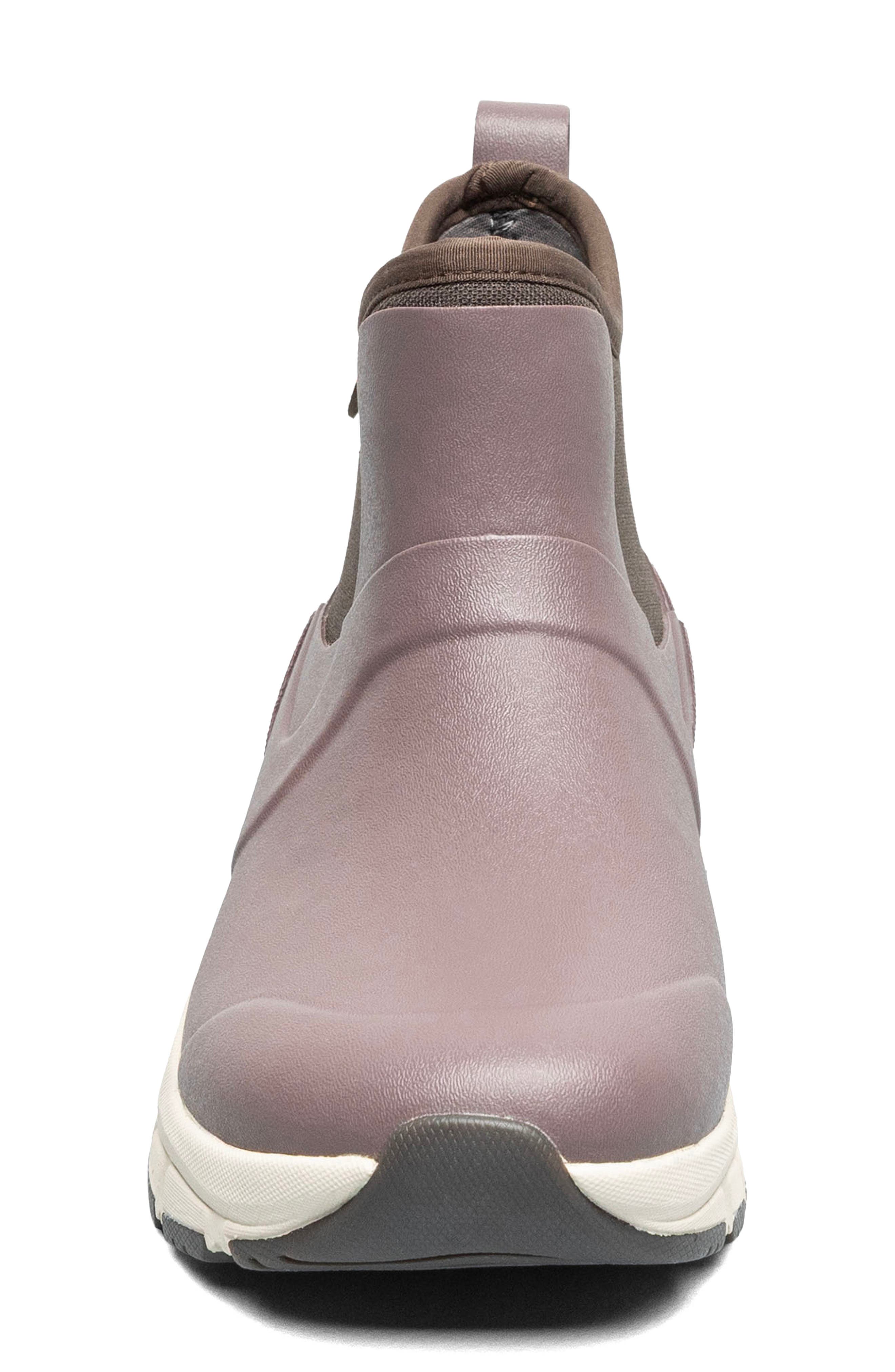 Spruce Waterproof Mid Chelsea Boot, Alternate, color, RAISIN