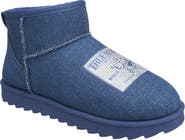 True Religion Zara Faux Suede Patch Logo Boot