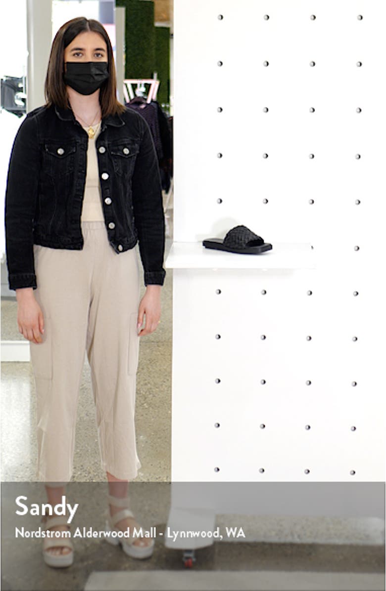 Rumi Woven Leather Slide Sandal, sales video thumbnail