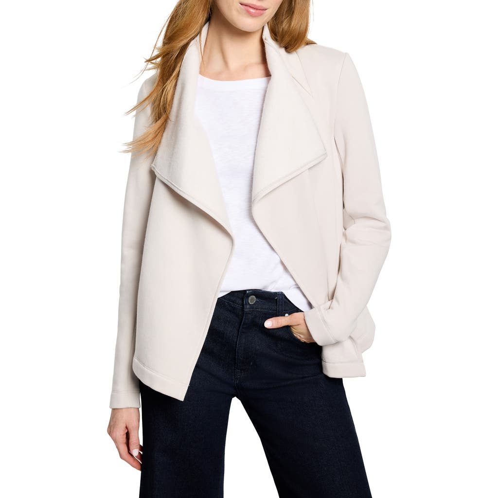 Nic + Zoe Nic+zoe Lounge Around Moto Jacket In Neutral
