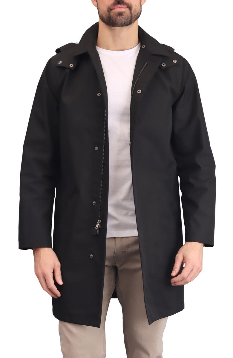 Bagatelle Rain Mac Jacket with Removable Hood, Main, color, 