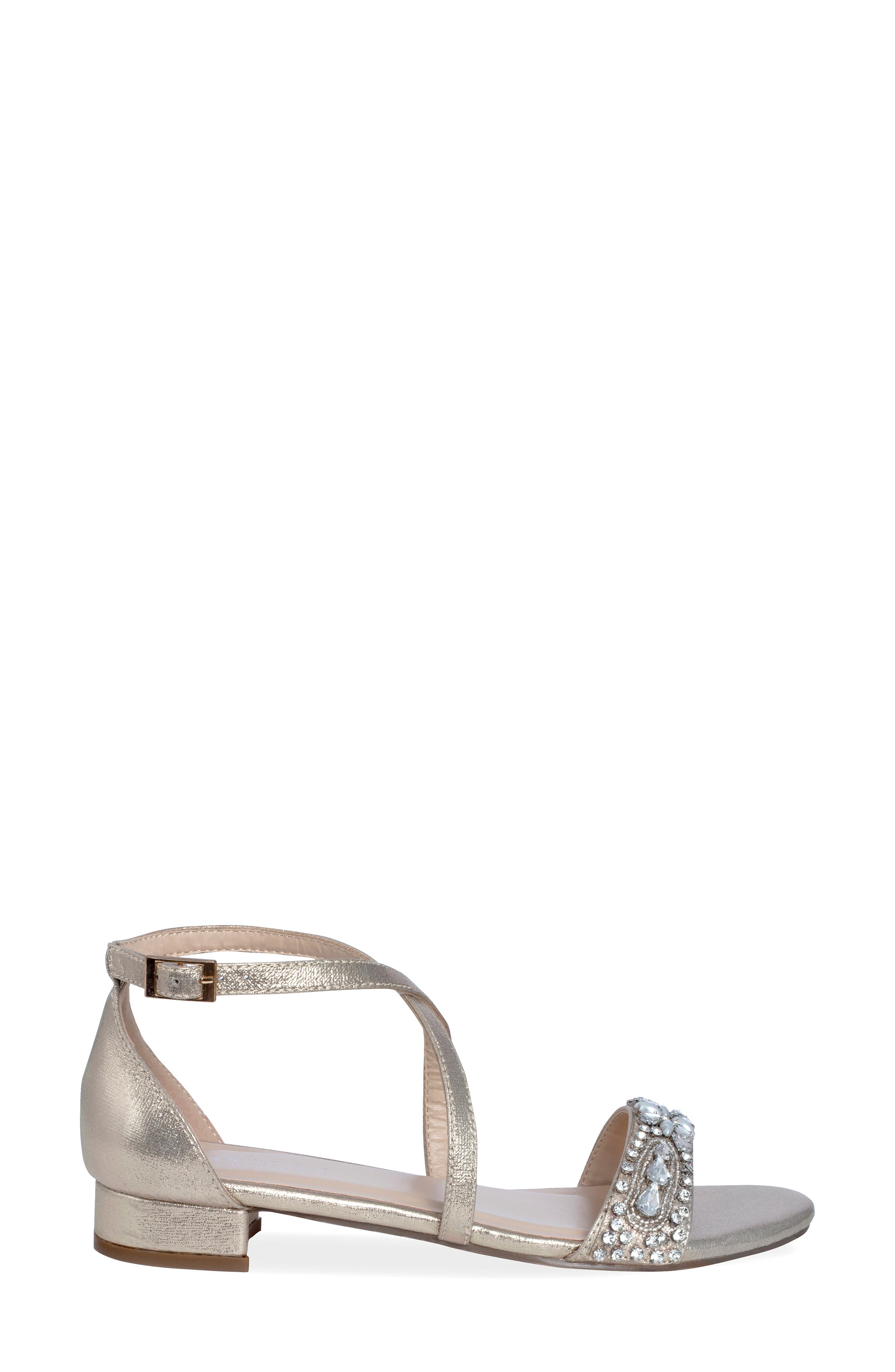 Elyse Sandal, Alternate, color, CHAMPAGNE