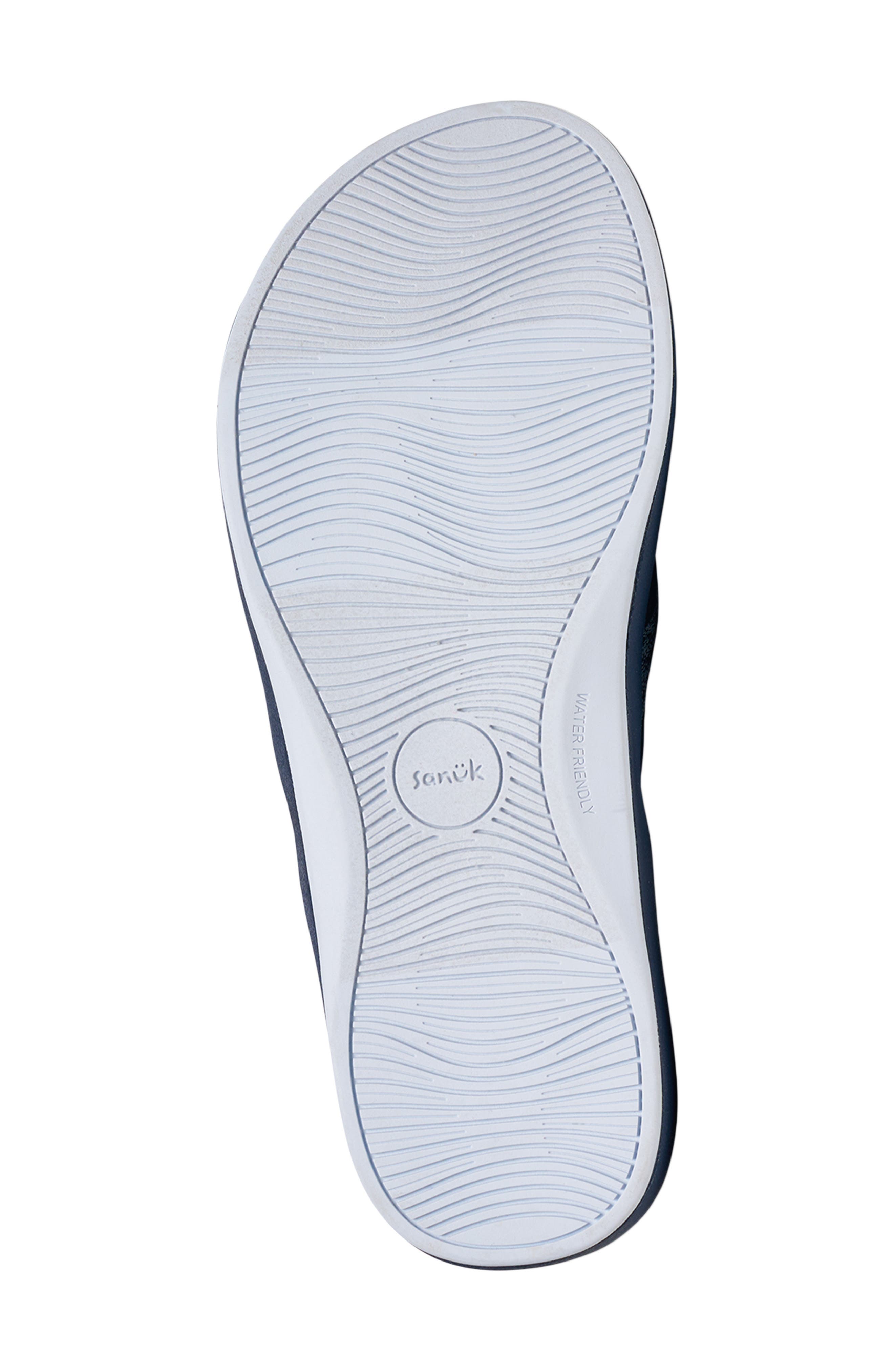 Cosmic Seas Water Friendly Flip Flop, Alternate, color, BLACK IRIS