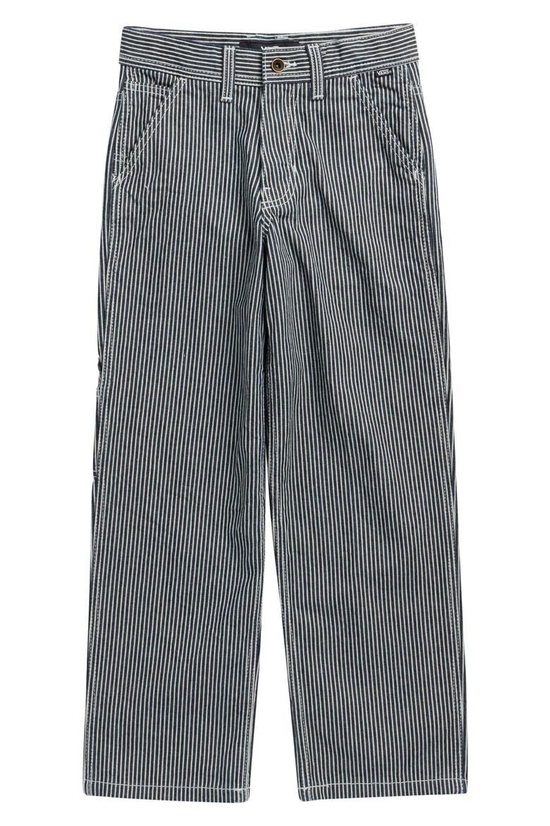 Kids' Striped Tapered Carpenter Pants, Main, color, INDIGO