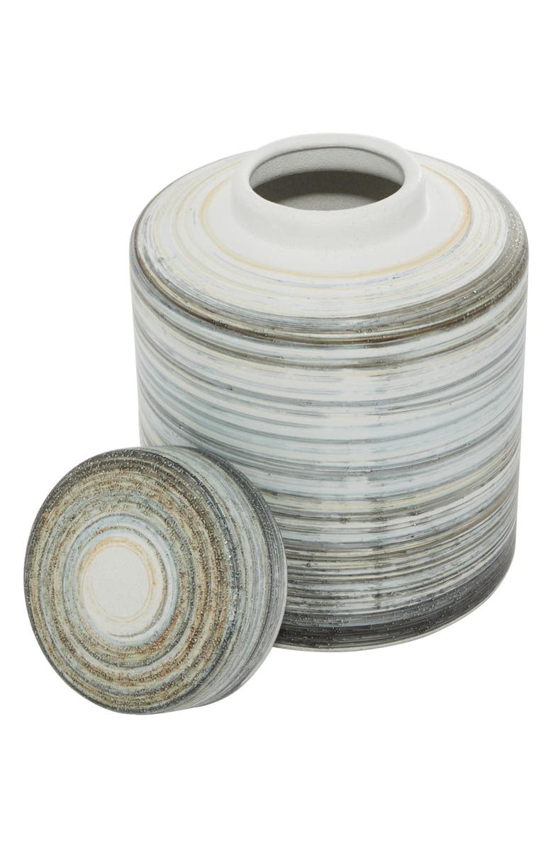 UMA Farm House Set of 3 Ceramic Canisters, Alternate, color, Gray