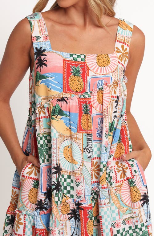 Petal And Pup Petal & Pup Rafaela Trapeze Minidress In Blue