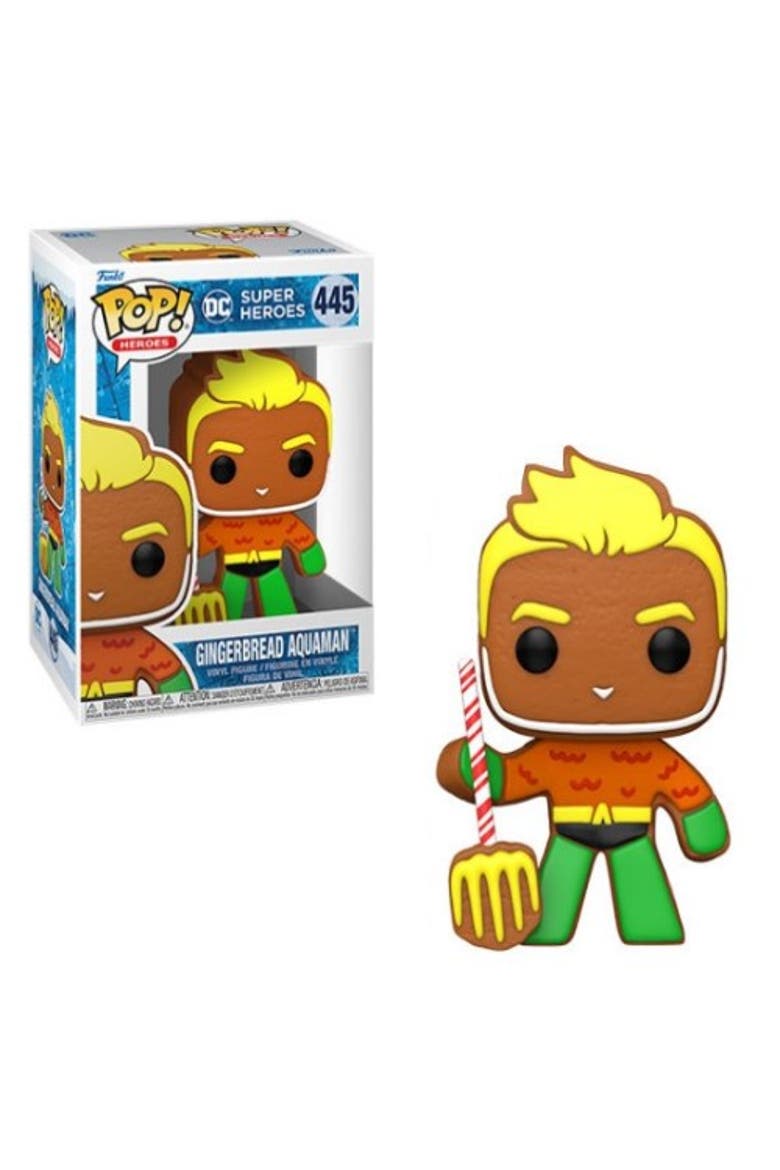 Aquaman (DC Comics) Funko Pop! Holiday Gingerbread, Main, color, Multi-Color