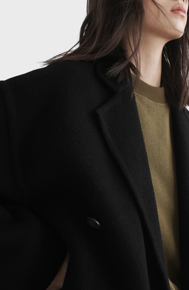 rag & bone Thea Double Breasted Wool Coat, Alternate, color, 