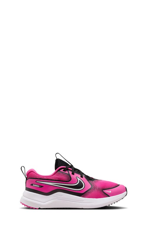 Nike Cosmic Runner Running Shoe In Laser Fuchsia/white/black