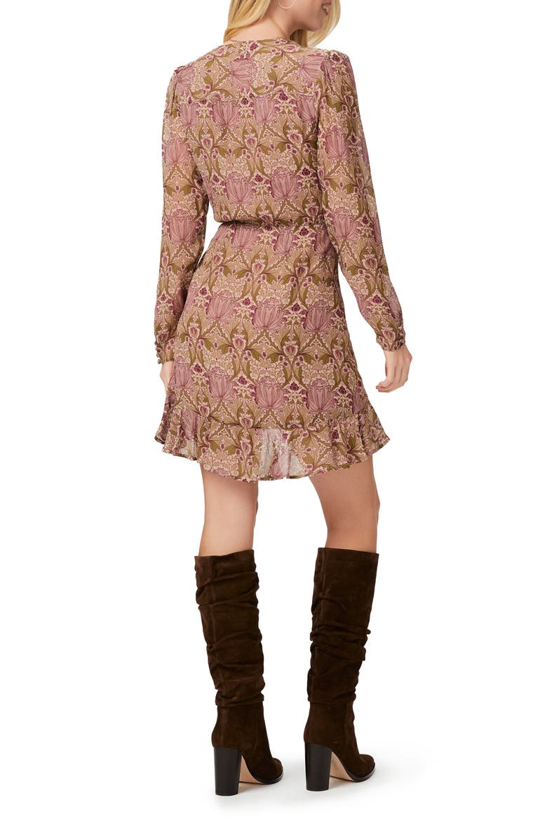 Bodega Store Layout PAIGE x Morris & Co. Bodega Print Long Sleeve Silk Georgette Faux Wrap ...