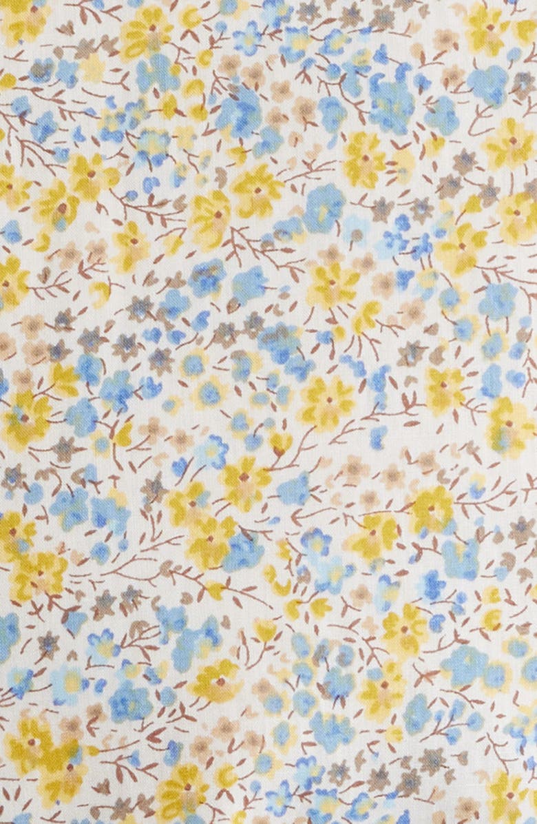 Jack Victor Laurendeau Floral Cotton Button-Up Shirt, Alternate, color, Yellow