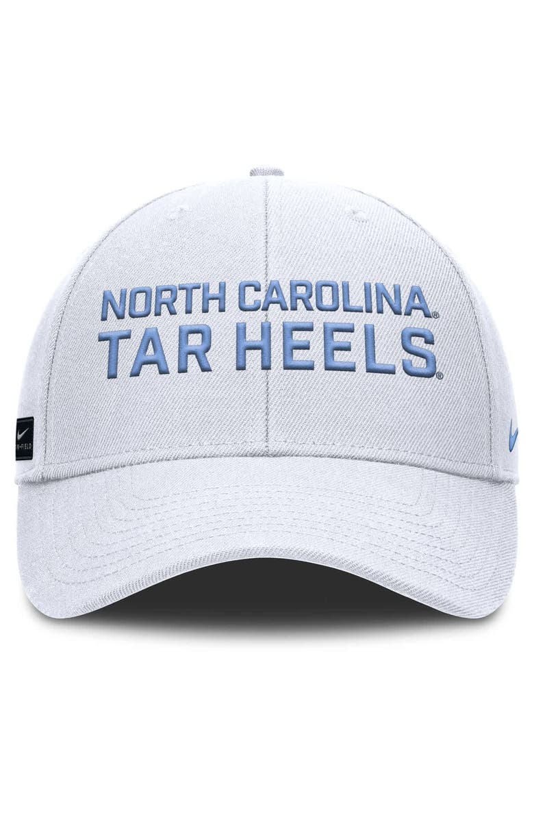 Nike Men's Nike White North Carolina Tar Heels Rise Practice Adjustable Hat, Alternate, color, White
