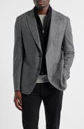 BOSS Hutson Slim Fit Wool Blend Bib Jacket