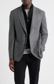 BOSS Hutson Slim Fit Wool Blend Bib Jacket