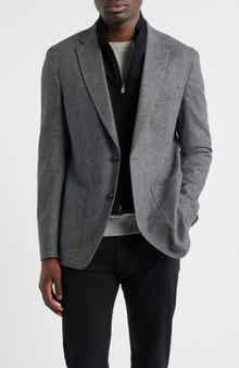 BOSS Hutson Slim Fit Wool Blend Bib Jacket