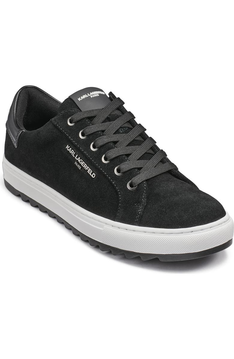 KARL LAGERFELD PARIS Logo Low Top Sneaker, Main, color, Black
