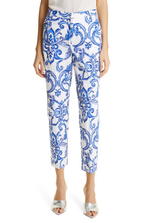 Ludivine Stretch Cotton Ankle Trousers