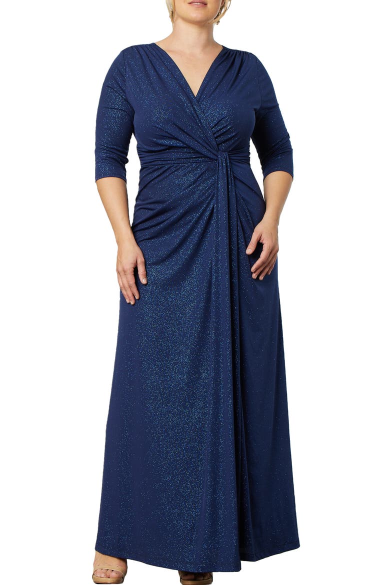 Romanced by Moonlight Glitter A-Line Jersey Gown video