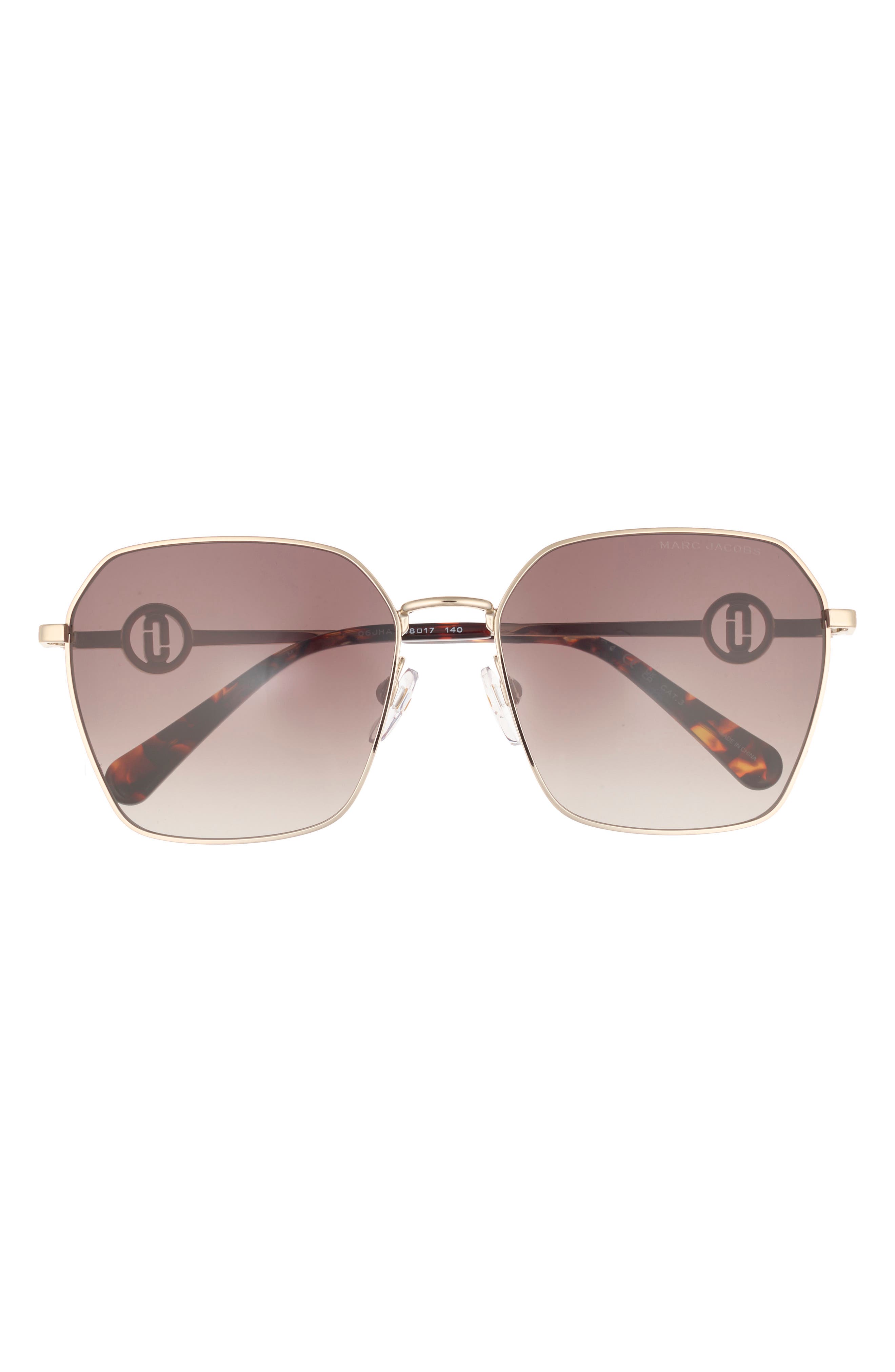 Marc Jacobs 58mm Gradient Square Sunglasses