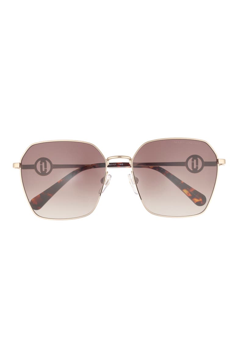 58mm Gradient Square Sunglasses, Main, color, 006J-HA