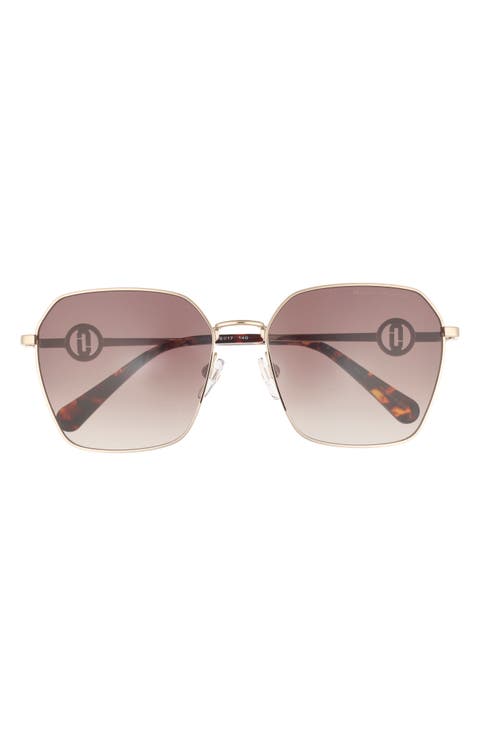 58mm Gradient Square Sunglasses