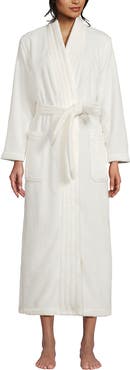 Lands' End Cozy Plush Long Wrap Robe