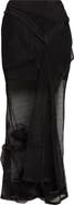 Victoria Beckham Basque Detail Mesh Skirt