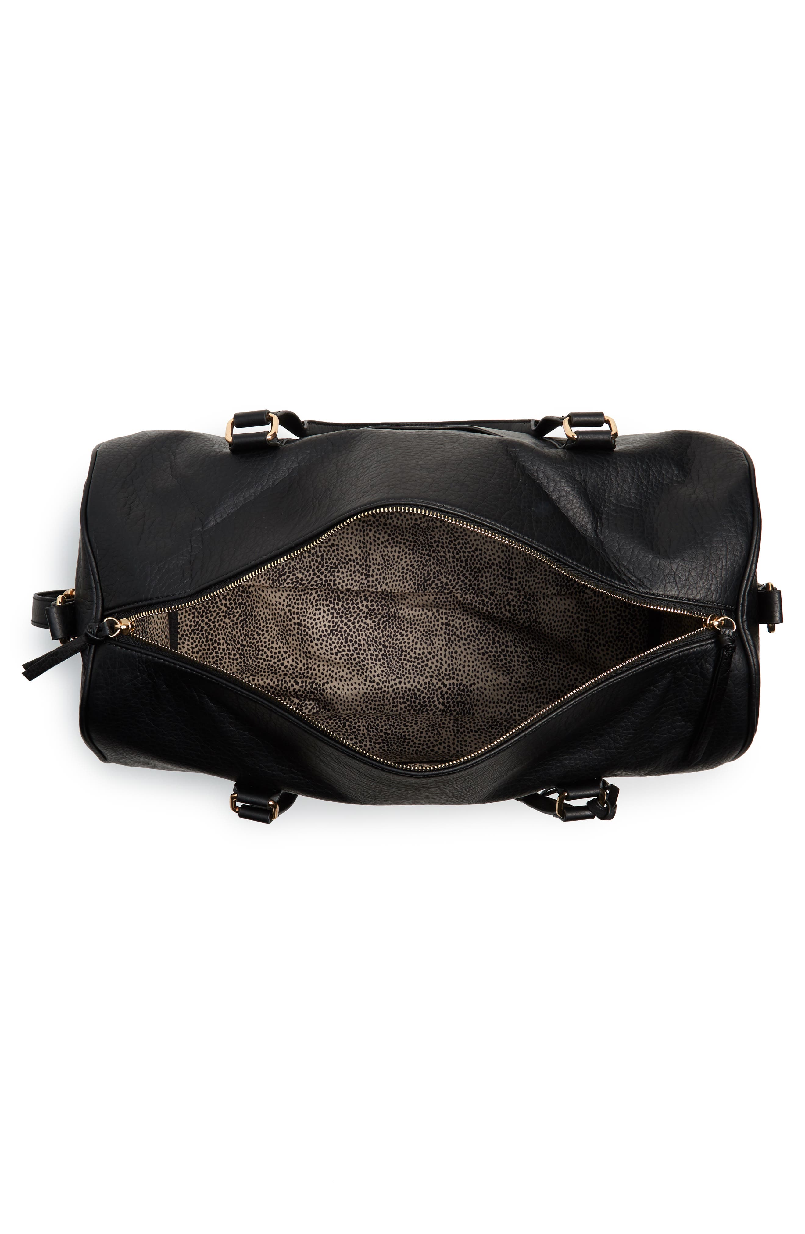 Sole Society Garyn Faux Leather Duffle Bag, Alternate, color, 