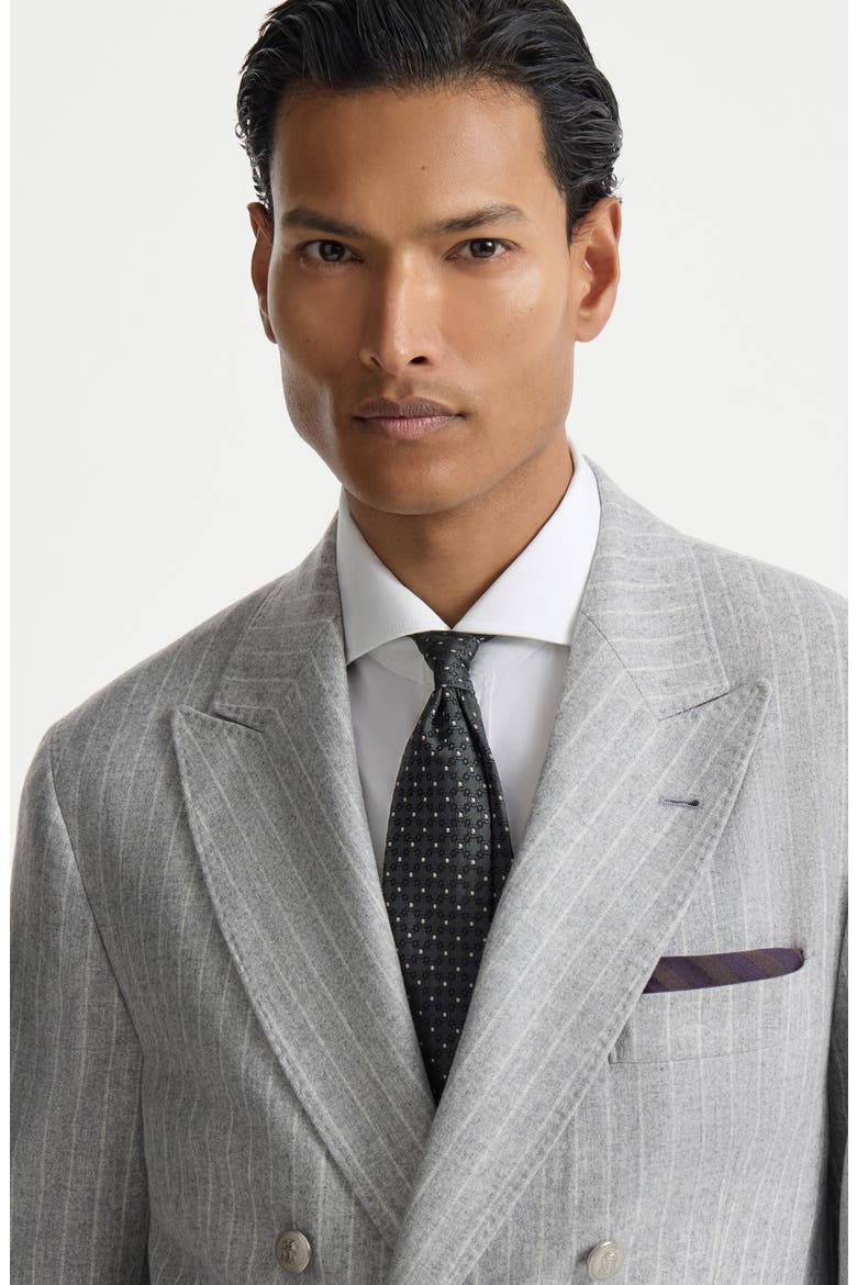 Silk jacquard tie, Alternate, color, Lead