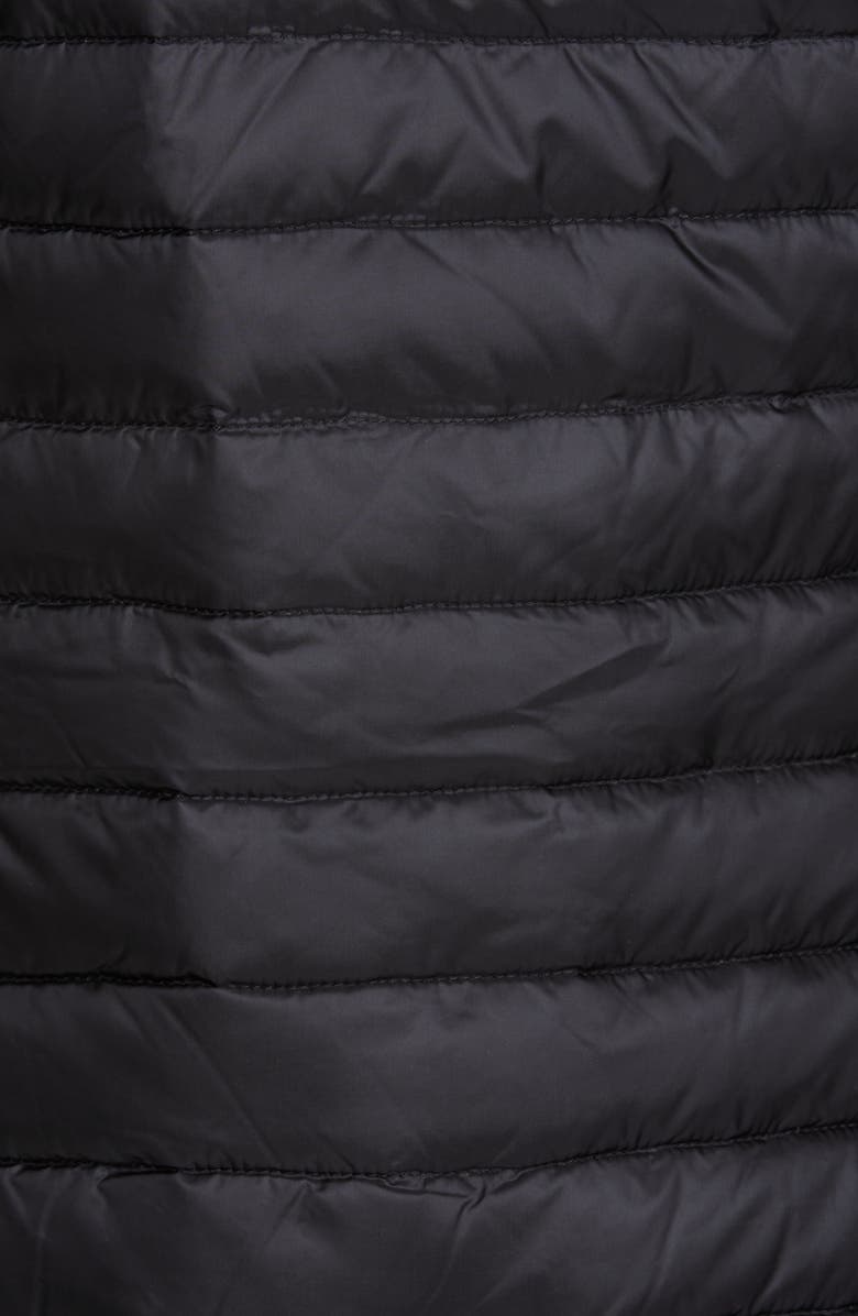 Moncler Quilted Down & Wool Long Cardigan, Alternate, color,