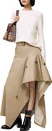 Burberry Gabardine Asymmetric Trench Skirt