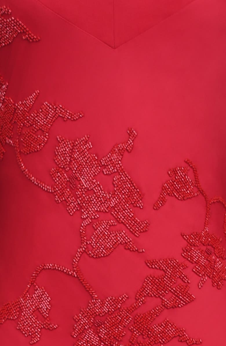 HOUSE OF CB Anastelle Bead Embellished Satin Mermaid Gown, Alternate, color, 