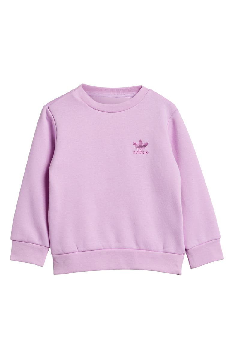 adidas Kids' Adicolor Crewneck Sweatshirt & Joggers Set, Alternate, color, 