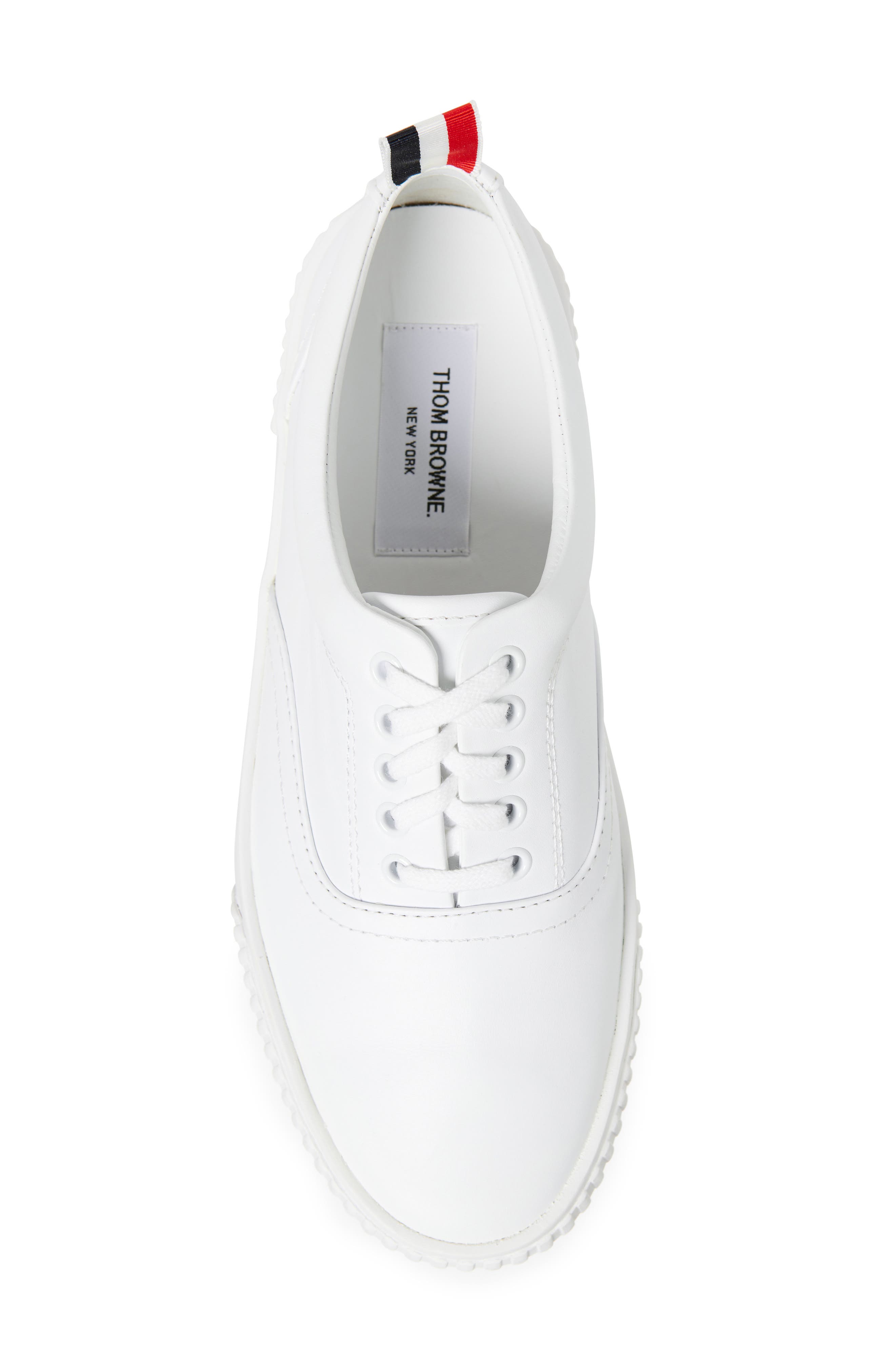 Thom Browne Heritage Low Top Sneaker, Alternate, color, White