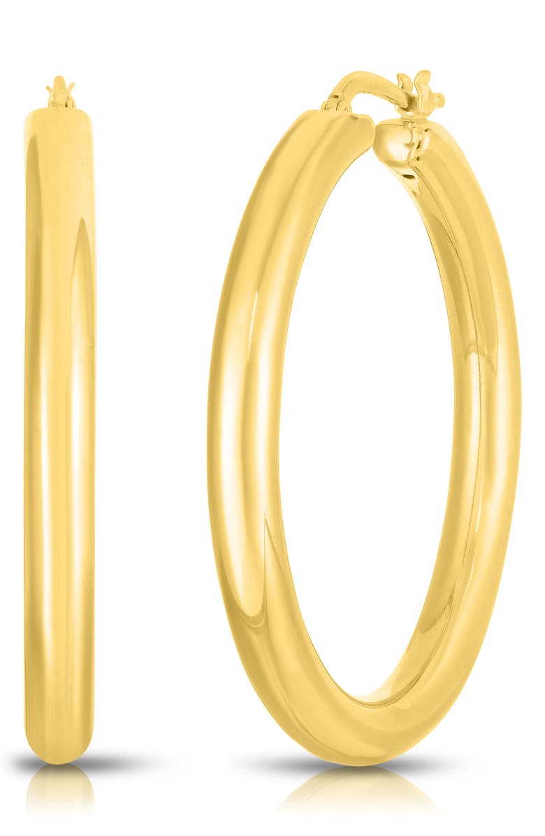 Roberto Coin Classico Oro Classic Hoop Earrings, Main, color, 