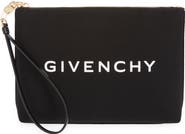 Givenchy Logo Graphic Canvas Travel Pouch